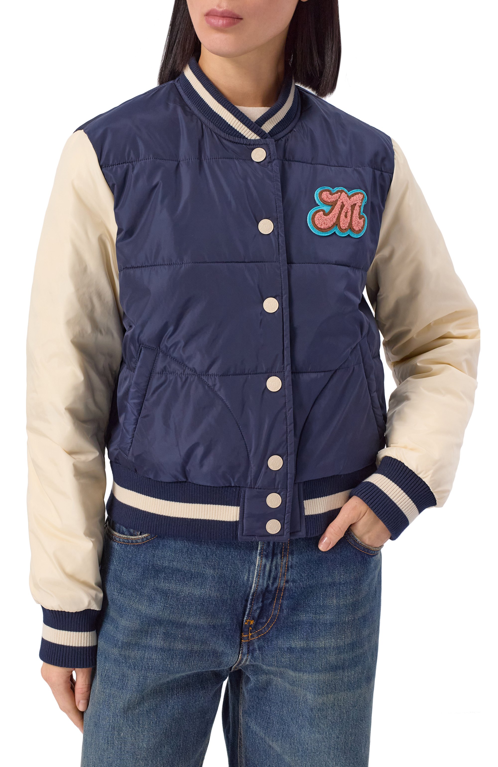 Бомбер the pillow talk MOTHER, арт. 3027-1836/PILL0W TALK LETTERMAN JACKET, фото 3