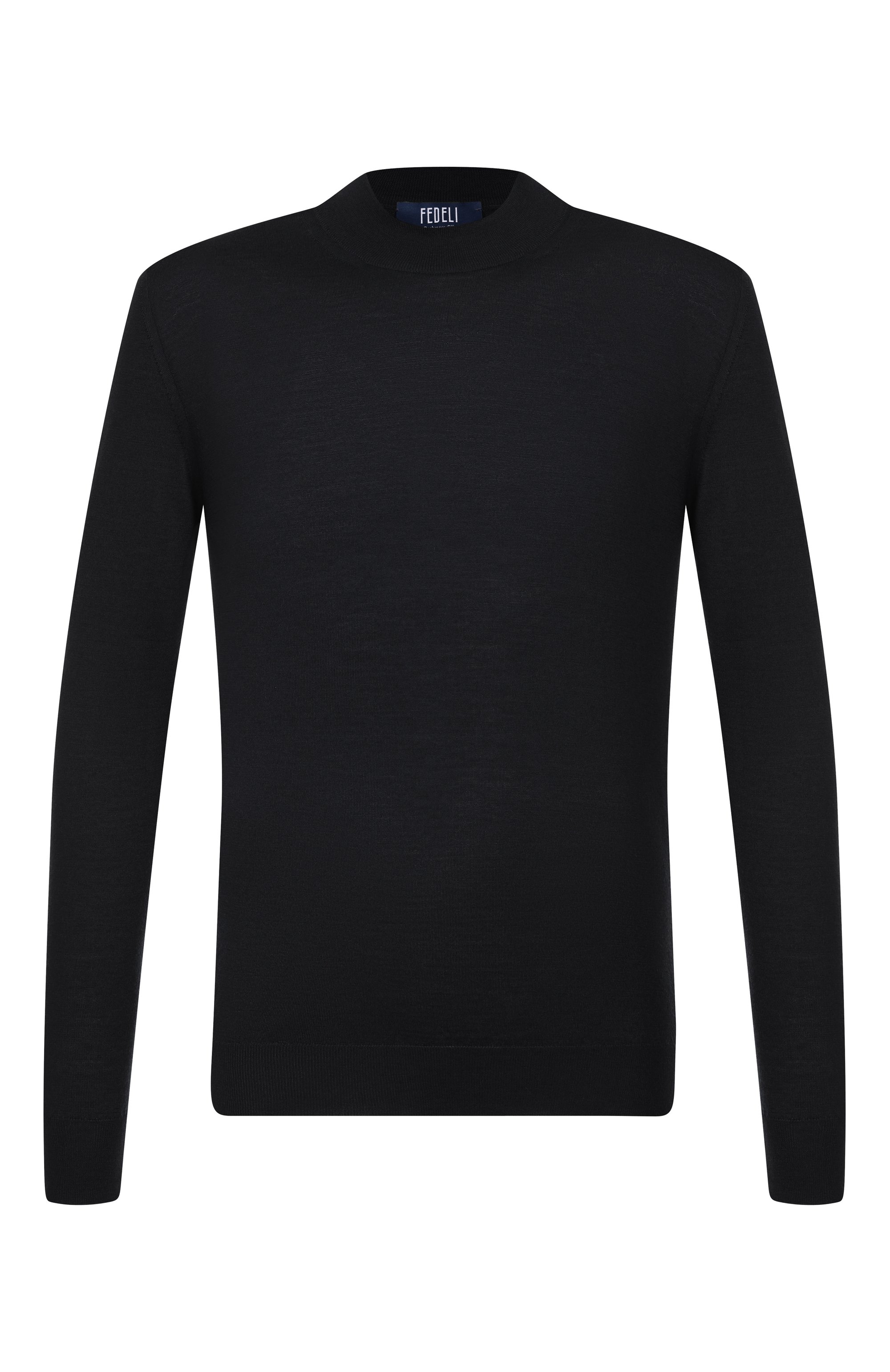 Водолазка из кашемира и шелка FEDELI черного цвета по цене 78400 руб., арт. MU007090, фото 1 Водолазка из кашемира и шелка FEDELI, арт. MU007090, фото 1