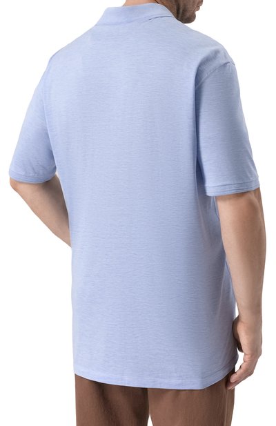 Поло из шелка и хлопка PAUL&SHARK, арт. 25411208, фото 4