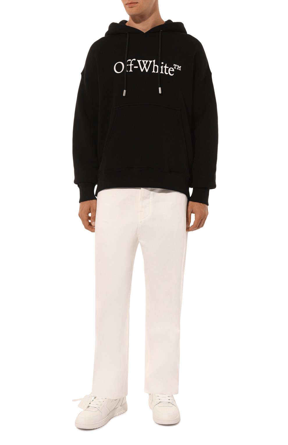 Кожаные кеды out of office OFF-WHITE, арт. 0MIA189C99LEA009, фото 2