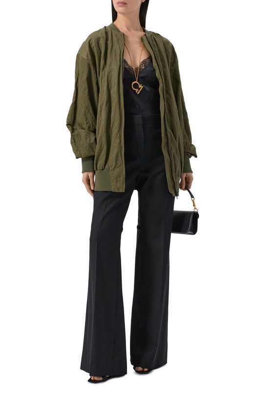 Бомбер Nina Ricci 26PCMA007/C01109 Хаки  26PCMA007/C01109 Фото 2