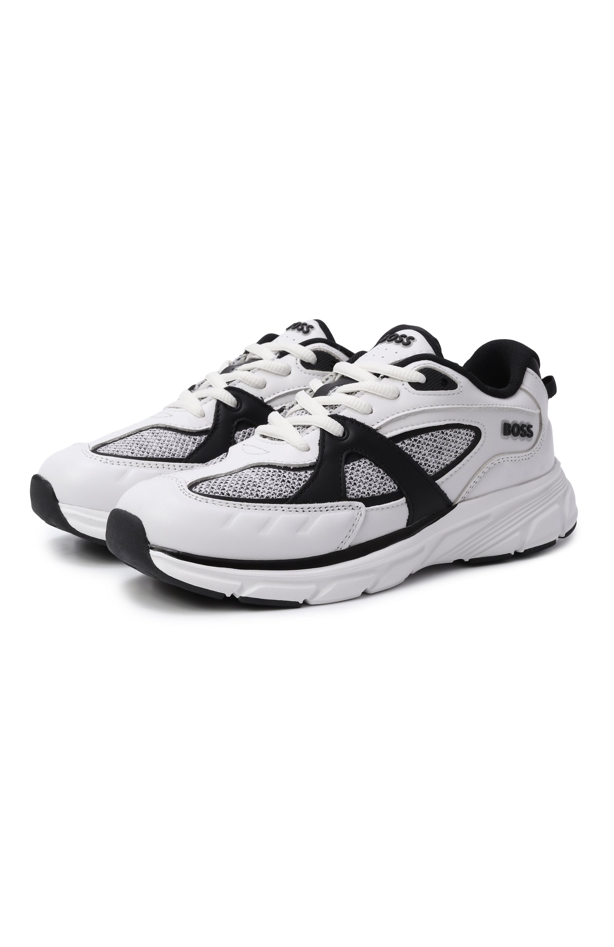 Комбинированные кроссовки BOSS, арт. J52570, фото 1