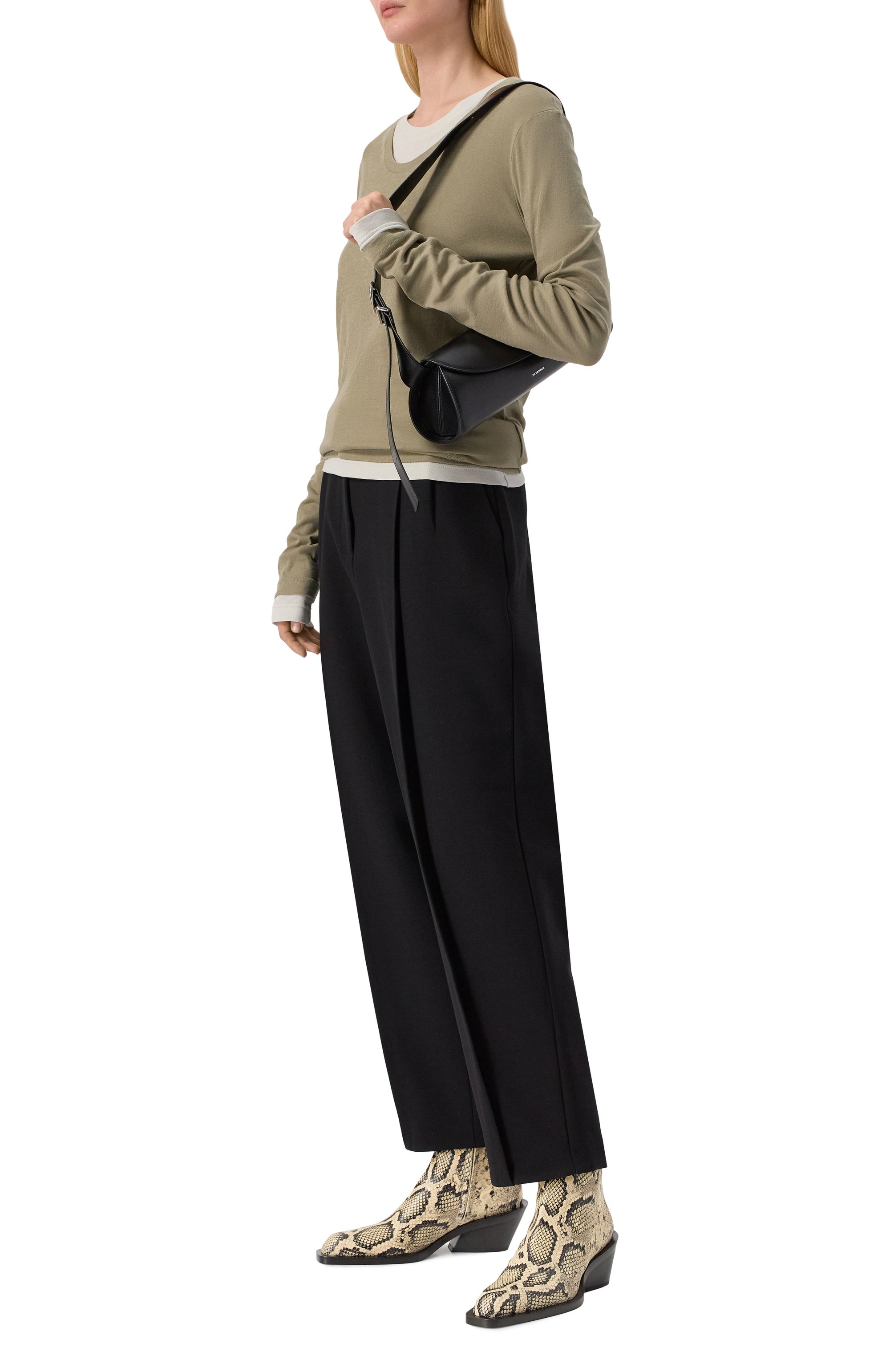 Кожаные ботильоны JIL SANDER, арт. J16WU0064-P8179, фото 2