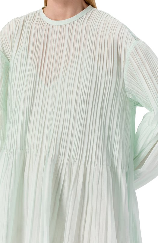 Хлопковое платье Jil Sander J02CT0464-J45014 Зелёный  J02CT0464-J45014 Фото 5