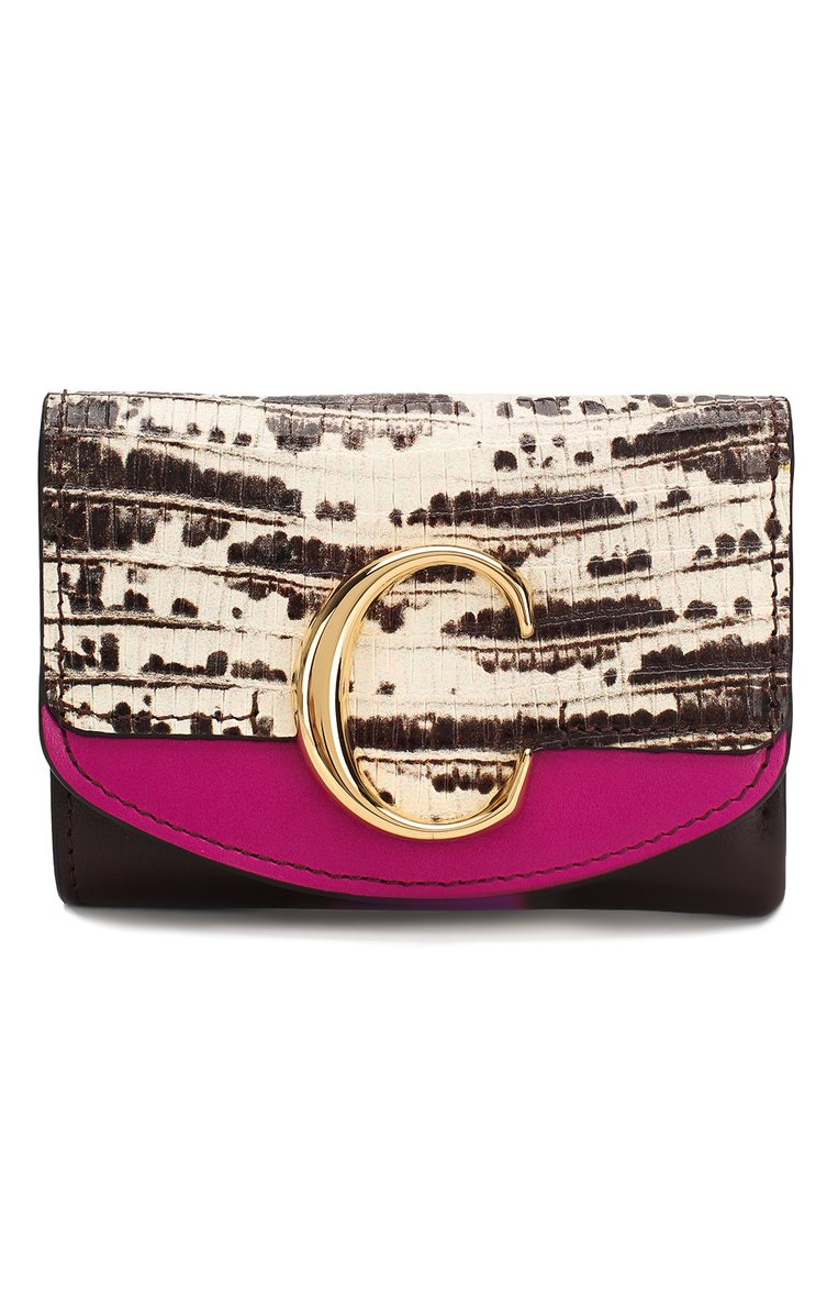 Женские кожаное портмоне chloé c CHLOÉ черного цвета, арт. CHC19AP058B53 | Фото 1 (Статус проверки: Проверено, Проверена категория; Материал: Натуральная кожа; Нос: Не проставлено)