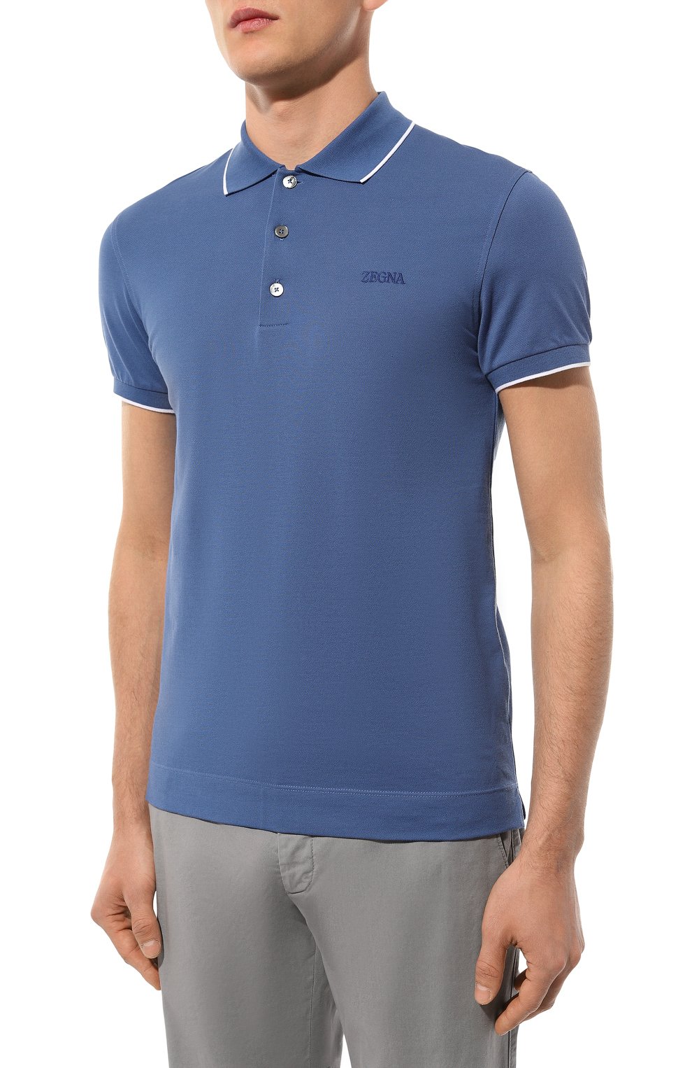 Хлопковое поло ZEGNA, арт. UD358A7/D746, фото 3