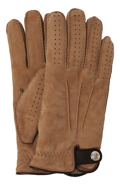 Мужские замшевые перчатки BRUNELLO CUCINELLI, арт. MPMLV93608