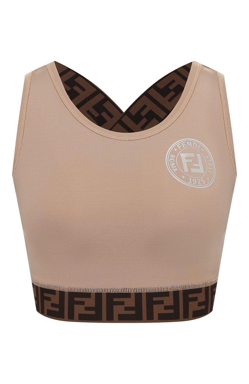 Топ FENDI бежевого цвета по цене 29950 руб., арт. FAF119 AB4A, фото 1 Топ FENDI, арт. FAF119 AB4A, фото 1