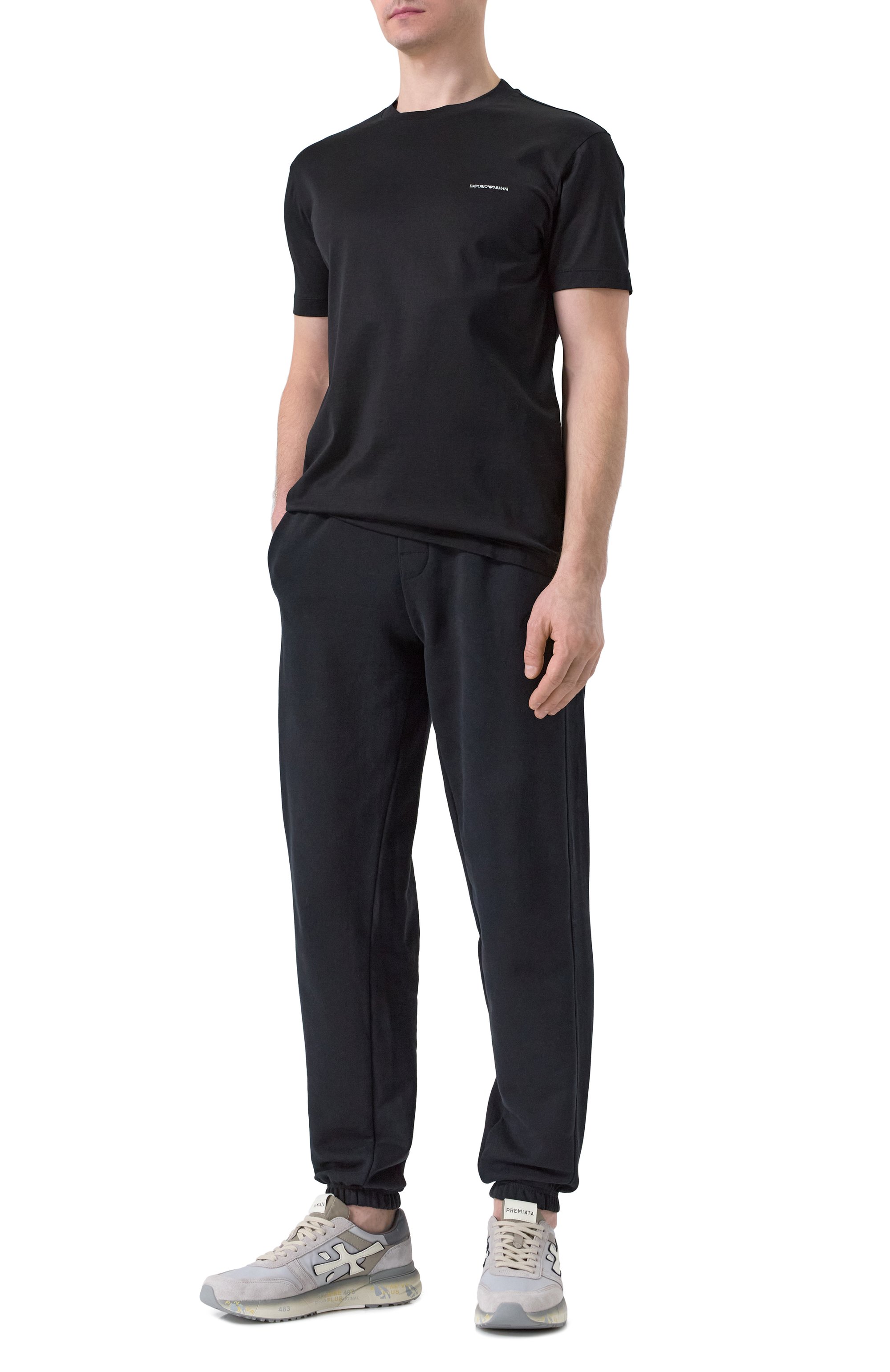 Футболка из лиоцелла и хлопка EMPORIO ARMANI, арт. 8N1TD8/1JUVZ, фото 2