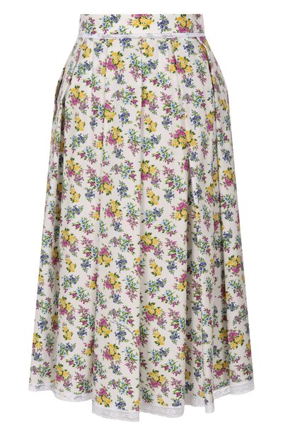 Хлопковая юбка DOLCE & GABBANA белого цвета по цене 178000 руб., арт. F4DA8T/HS5T9, фото 1 Хлопковая юбка DOLCE & GABBANA, арт. F4DA8T/HS5T9, фото 1