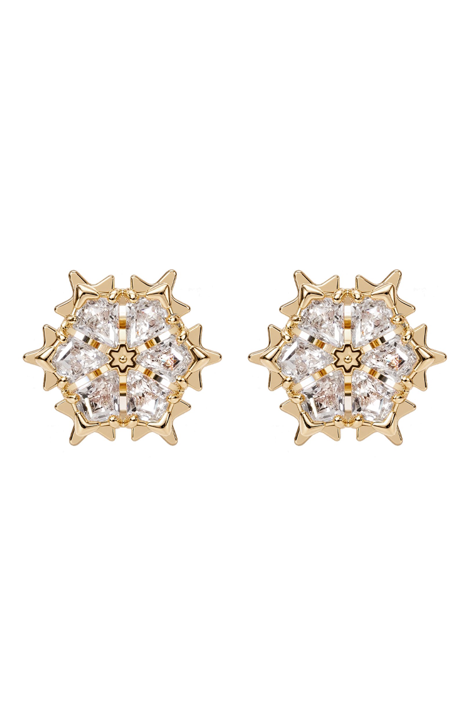 Серьги SWAROVSKI золотого цвета по цене 13700 руб., арт. 5757816, фото 1 Серьги SWAROVSKI, арт. 5757816, фото 1