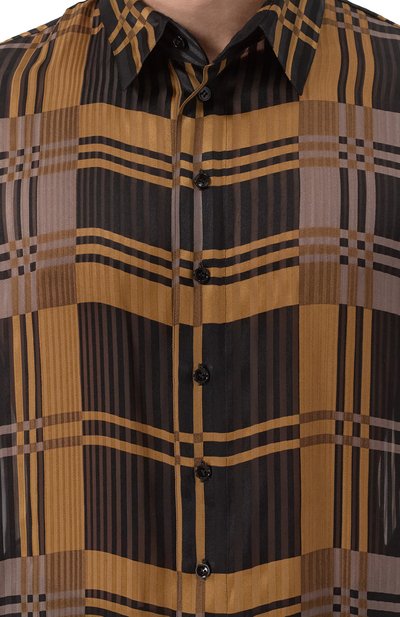Шелковая рубашка SAINT LAURENT, арт. 813932/Y1L28, фото 5