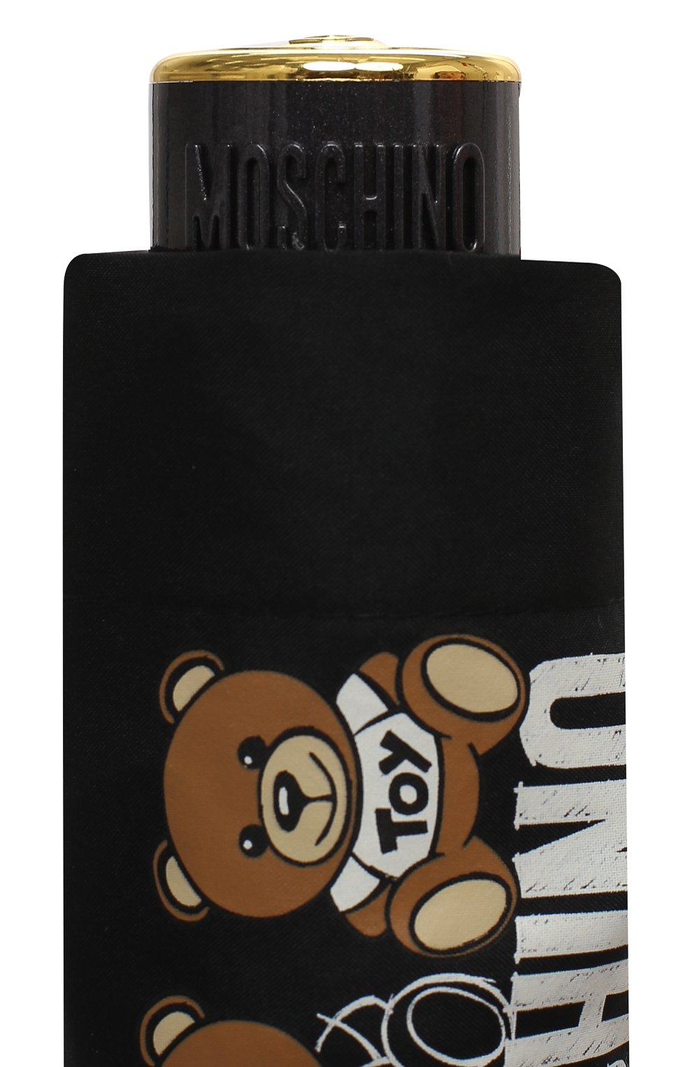 Складной зонт MOSCHINO черного цвета по цене 8755 руб., арт. 8061-SUPERMINI, фото 5 Складной зонт MOSCHINO, арт. 8061-SUPERMINI, фото 5