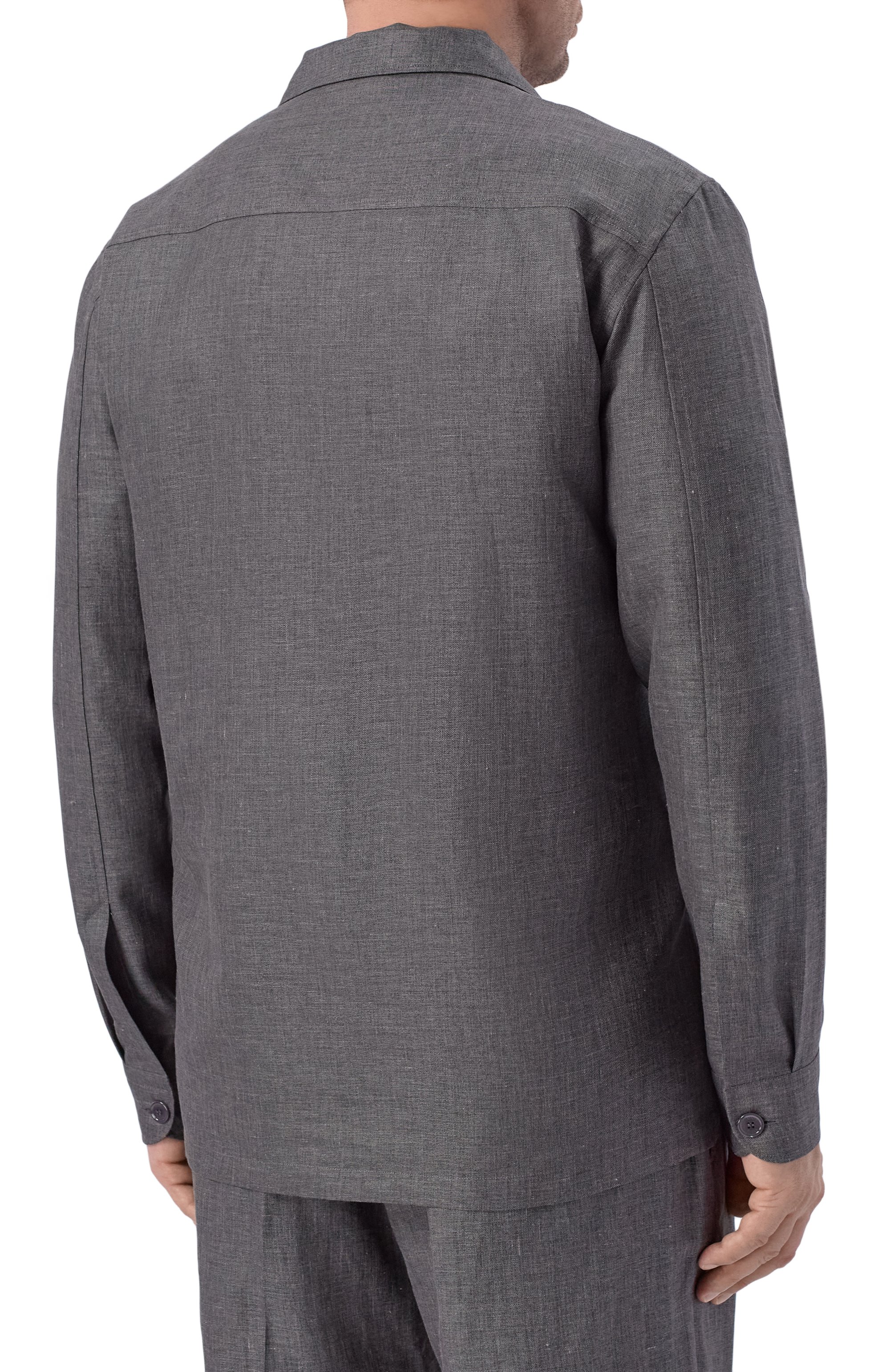 Куртка-рубашка из шерсти и льна STEFANO RICCI, арт. SP008138/B127HA, фото 4