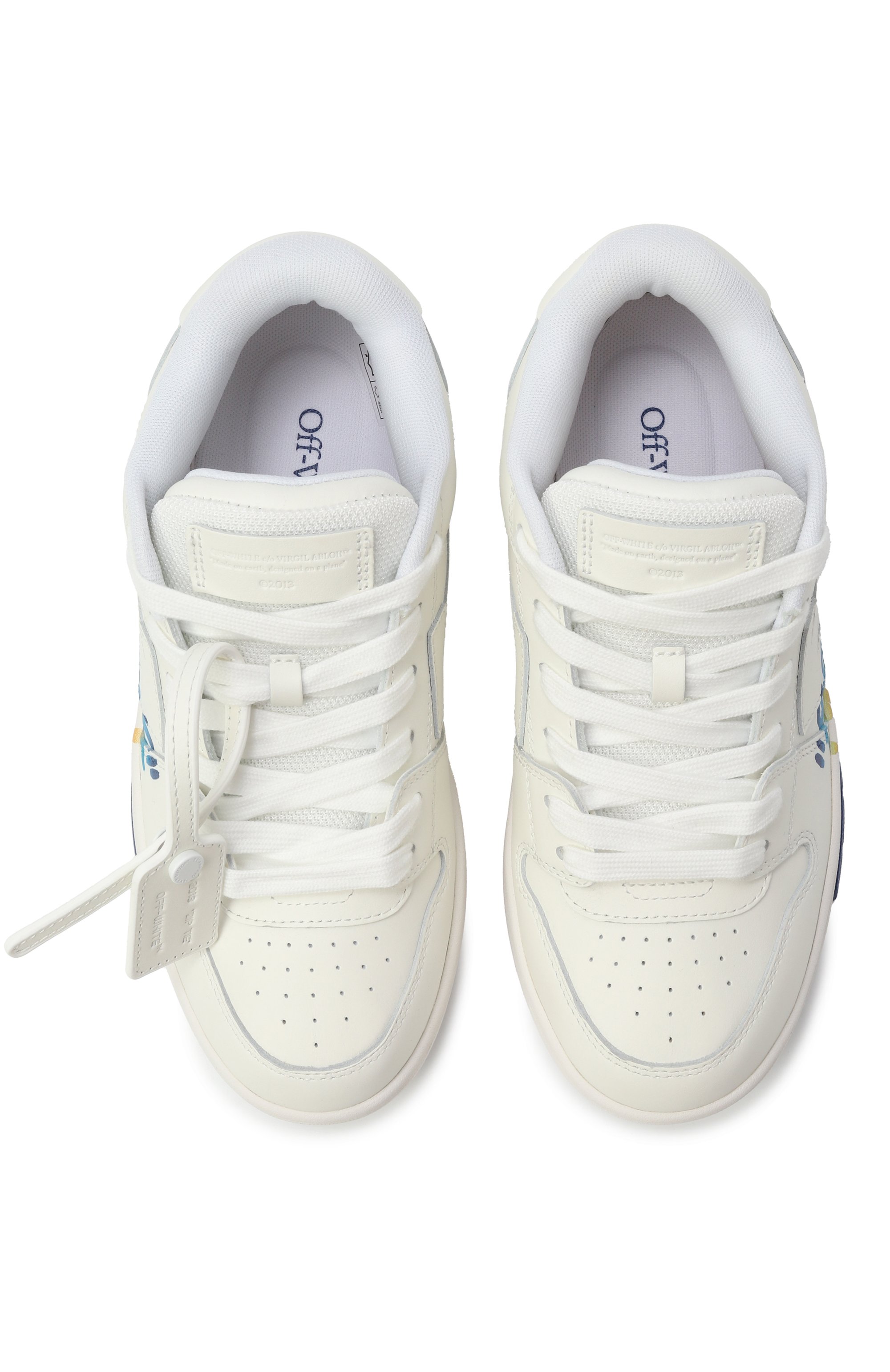 Кожаные кеды out of office OFF-WHITE, арт. 0BIA011S25LEA002/34-36, фото 4