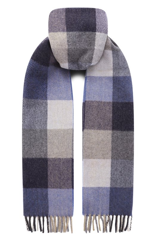 Шарф из шерсти и кашемира Andrea Campagna 623252 Синий 623252