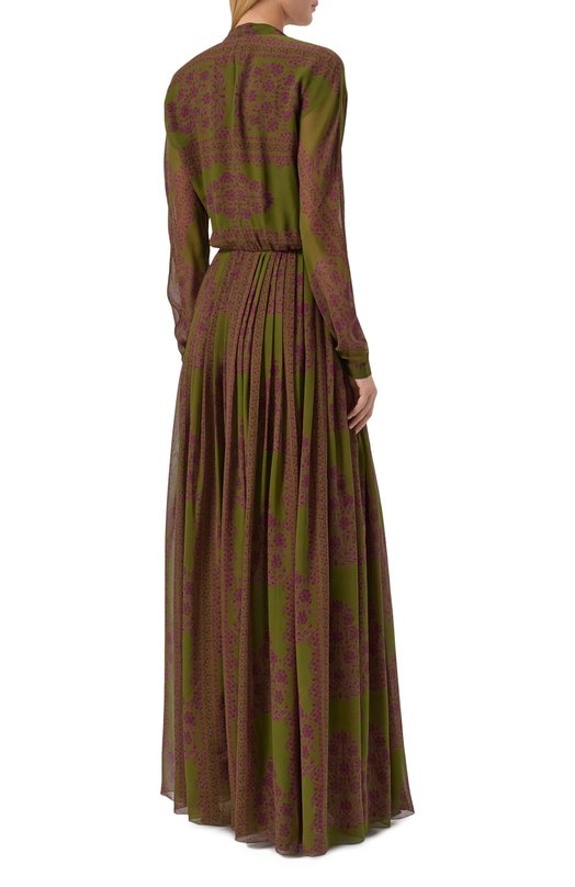 Шелковое платье Giambattista Valli 25FWSVTE5C20/99PRI Зелёный  25FWSVTE5C20/99PRI Фото 4