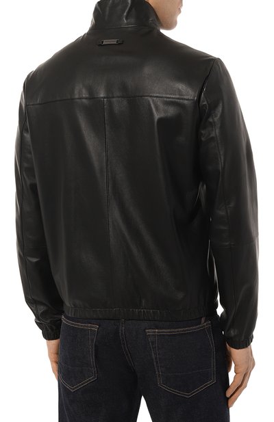 Кожаный бомбер EMPORIO ARMANI, арт. 01R55P/01P54, фото 4
