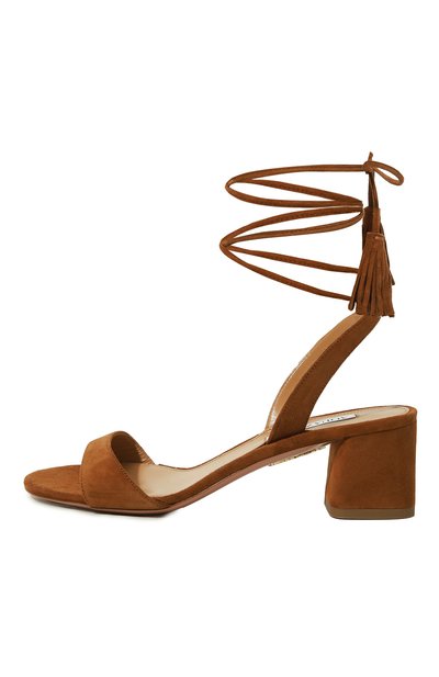 Замшевые босоножки alu 50 AQUAZZURA, арт. ALUMIDS0-SUE-884, фото 4