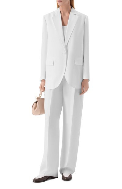 Льняной жакет AGNONA белого цвета по цене 363500 руб., арт. TX1102E/U3049E, фото 2 Льняной жакет AGNONA, арт. TX1102E/U3049E, фото 2