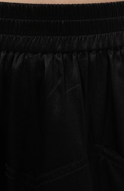 Шелковые шорты JACOB LEE черного цвета по цене 64200 руб., арт. WSS013SS24B, фото 5 Шелковые шорты JACOB LEE, арт. WSS013SS24B, фото 5