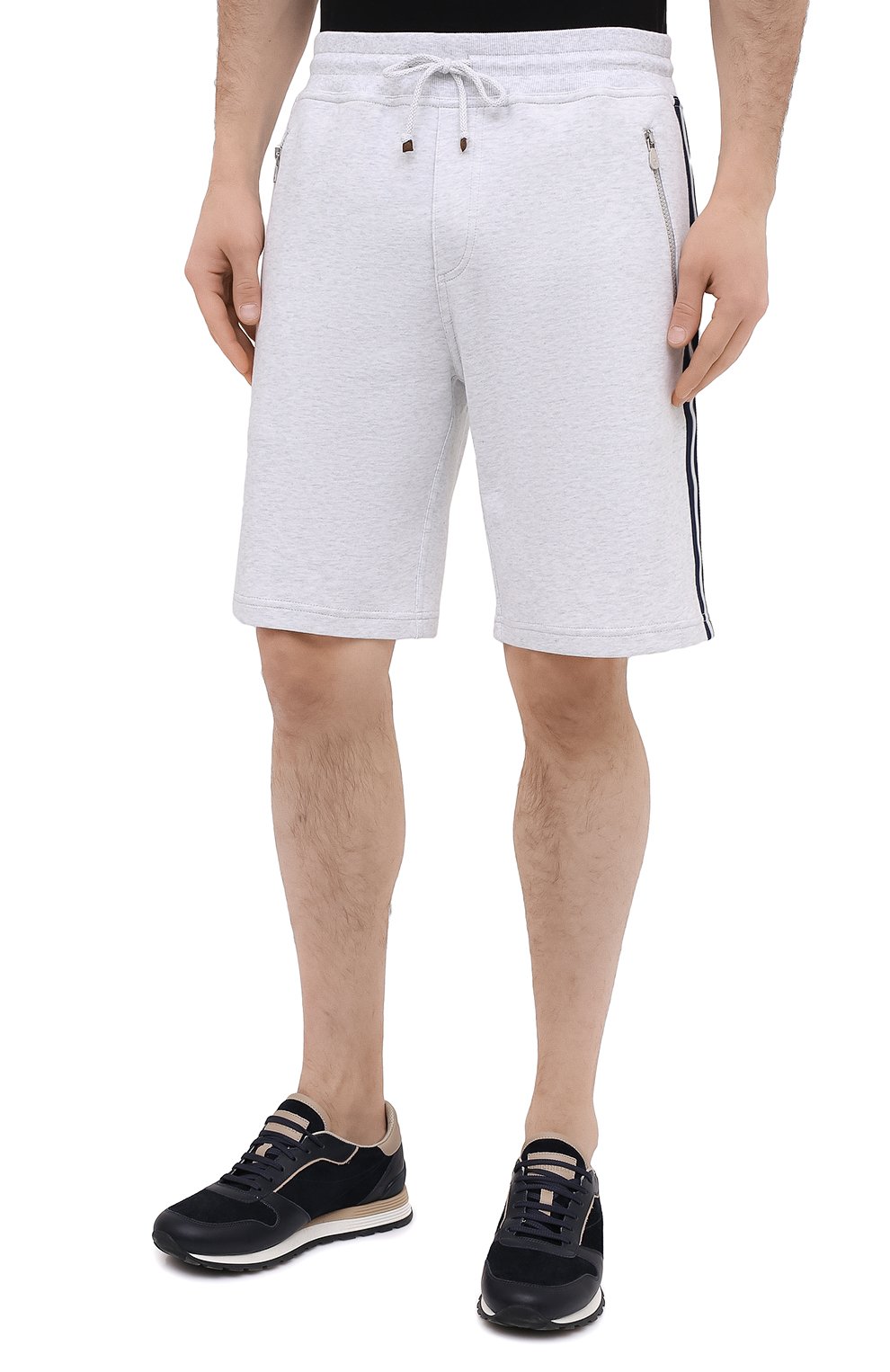 Хлопковые шорты BRUNELLO CUCINELLI, арт. M0T353277G, фото 3