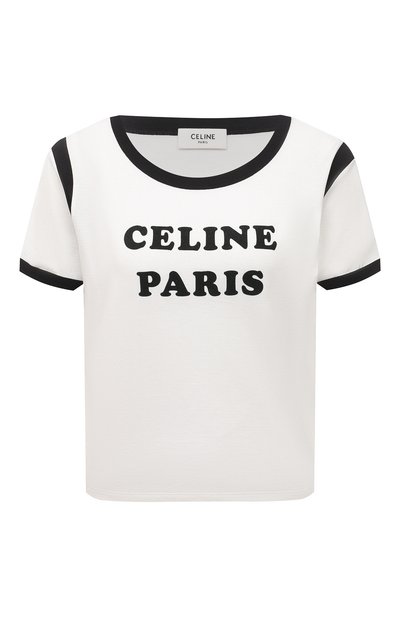 Женская хлопковая футболка CELINE, арт. 2X890671Q