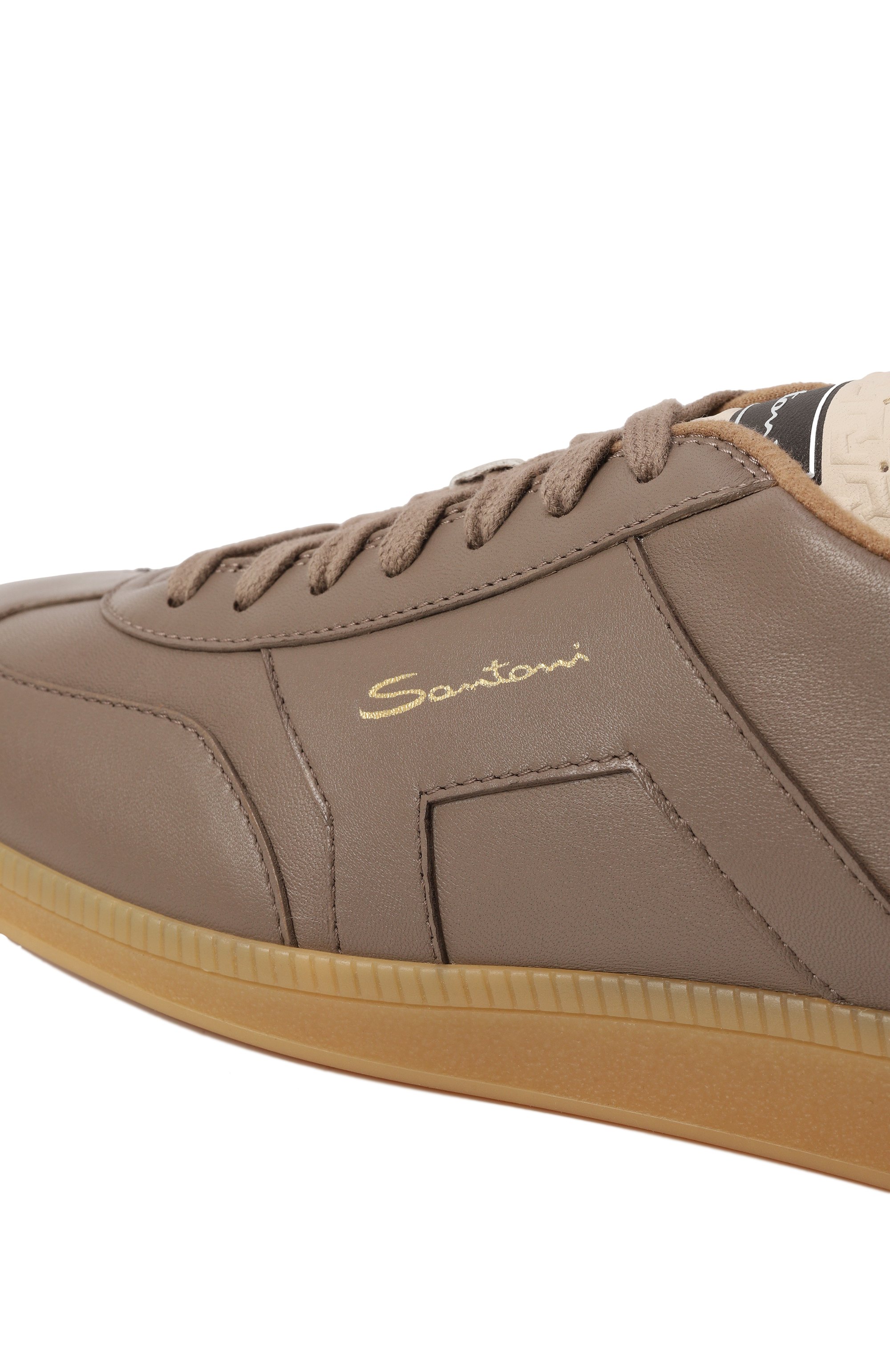 Кожаные кеды dbs oly SANTONI, арт. MBPG22023FARKDWT, фото 7