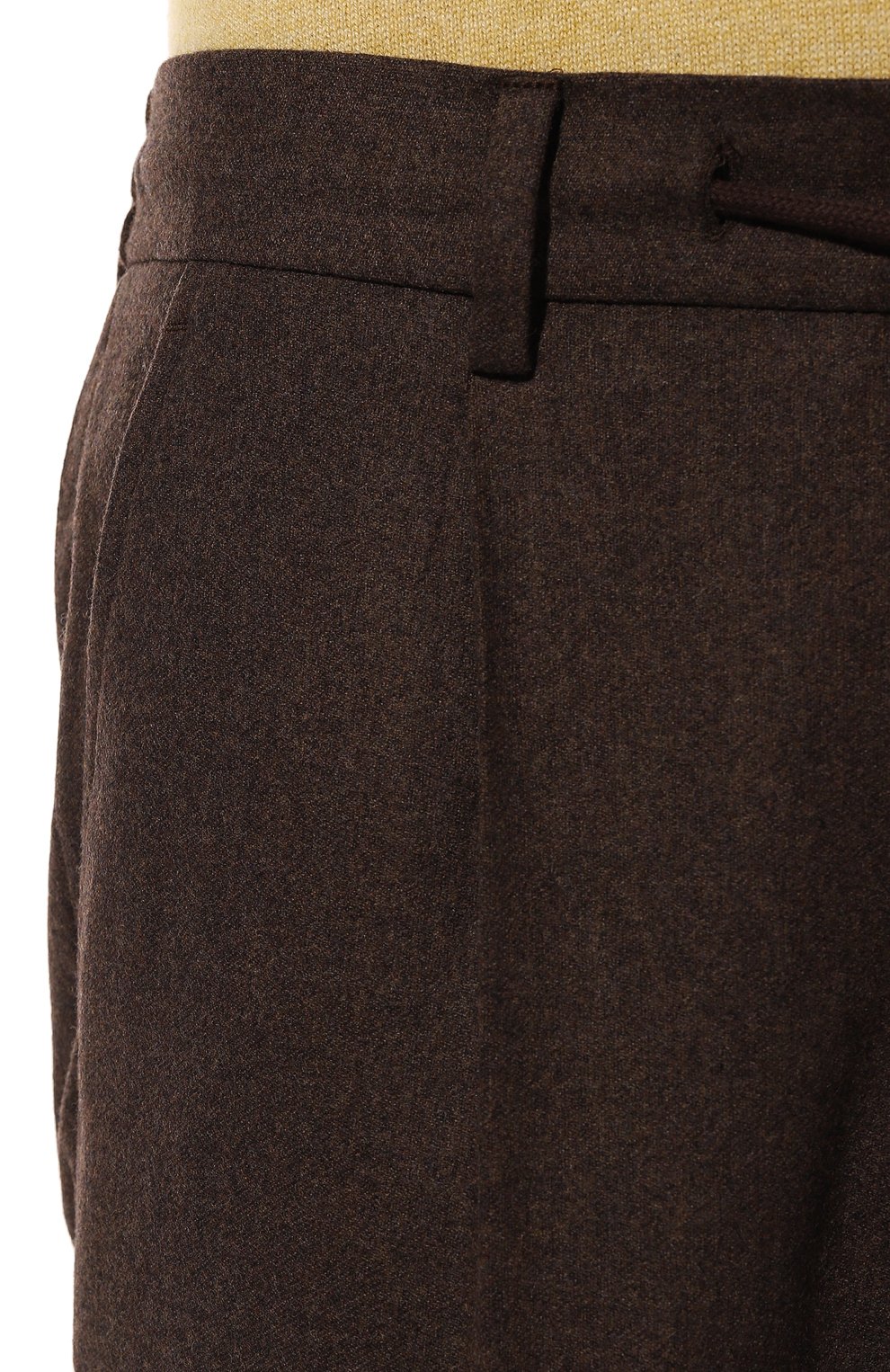 Шерстяные брюки GRAN SASSO коричневого цвета по цене 44600 руб., арт. 76115/51306, фото 5 Шерстяные брюки GRAN SASSO, арт. 76115/51306, фото 5