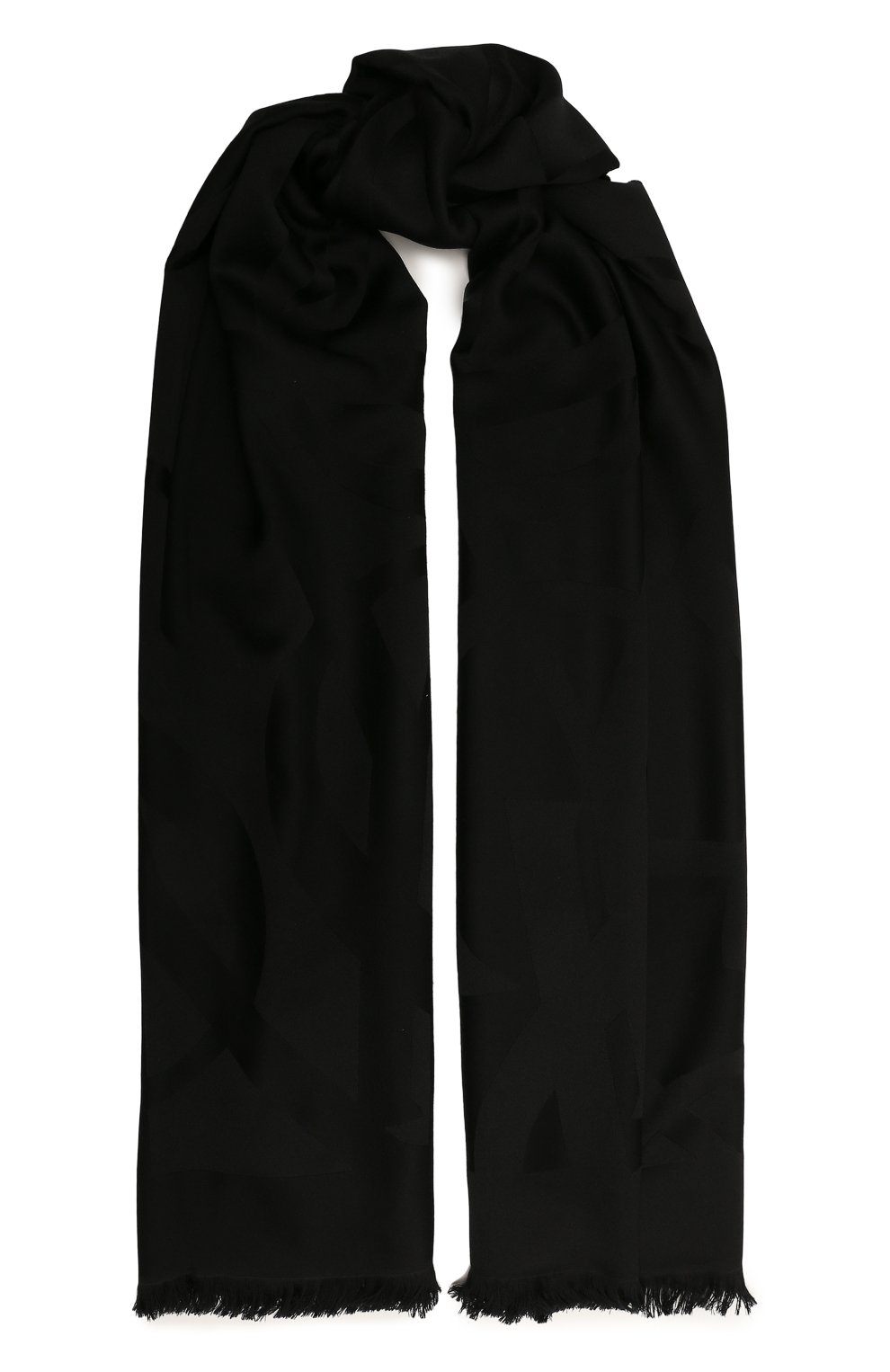 Шерстяной шарф SAINT LAURENT черного цвета по цене 84550 руб., арт. 719428/3Y2101000, фото 1 Шерстяной шарф SAINT LAURENT, арт. 719428/3Y2101000, фото 1