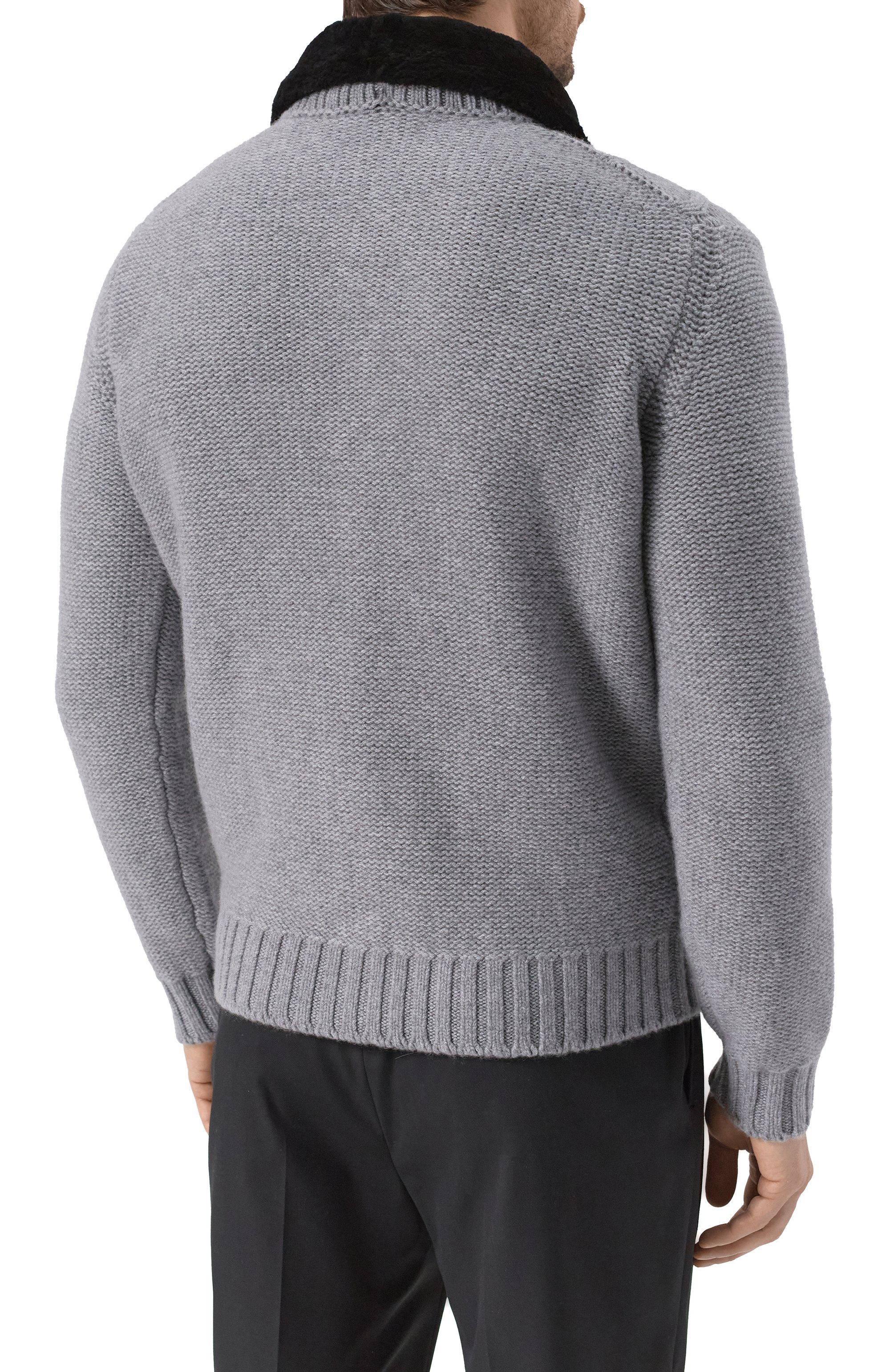 Кашемировый кардиган с отделкой из бобра KANGRA, арт. 9351/56 02, фото 4