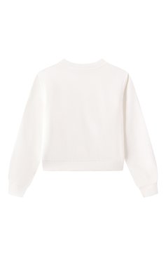 Детский хлопковый свитшот MOSCHINO молочного цвета, арт. HDF066/LDA00/10-14 | Фото 2 (Драгоценные камни: Проставлено; Рукава: Длинные; Материал сплава: Проставлено; Девочки Кросс-КТ: Свитшот-одежда; Тематический товар: Teddy Bear; Материал внешний: Хлопок; Ростовка одежда: 10 - 11 лет | 140 - 146см, 16 лет | 164 см, 12 лет | 152 см)