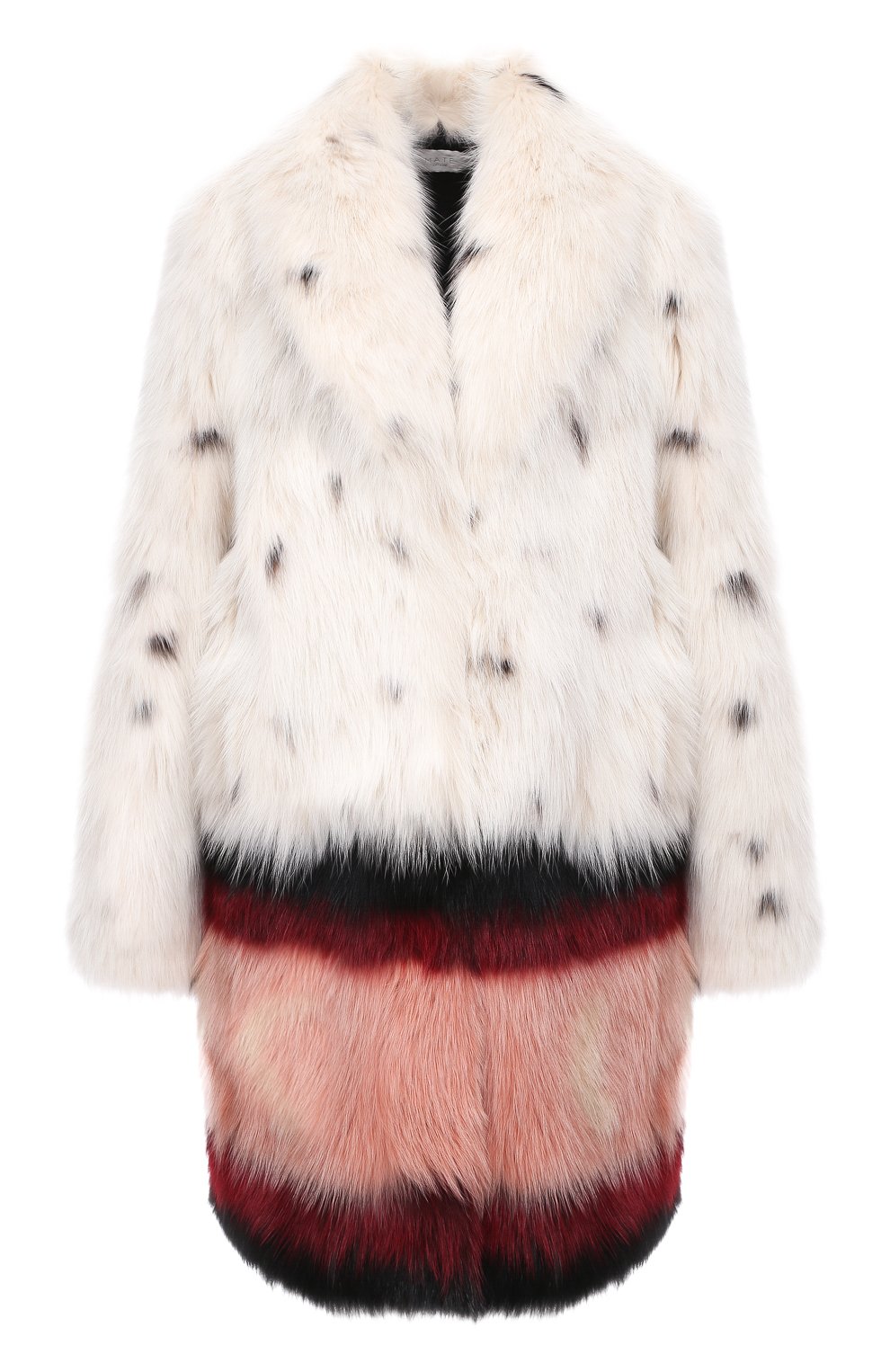 Шуба из меха песца с принтом MATE OFFICIAL, арт. 74CF090-33BI091, фото 1