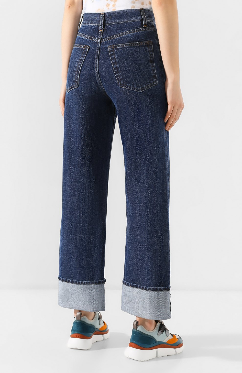 Джинсы HELMUT LANG темно-синего цвета по цене 36500 руб., арт. J10DW201, фото 4 Джинсы HELMUT LANG, арт. J10DW201, фото 4