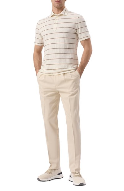 Брюки из хлопка и шерсти BRUNELLO CUCINELLI, арт. ME262E1920, фото 2