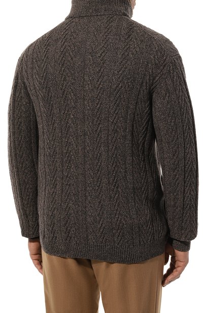 Кардиган из шерсти и кашемира ANDREA CAMPAGNA коричневого цвета по цене 133000 руб., арт. WU24-94560CARS/60_A9-CC, фото 4 Кардиган из шерсти и кашемира ANDREA CAMPAGNA, арт. WU24-94560CARS/60_A9-CC, фото 4