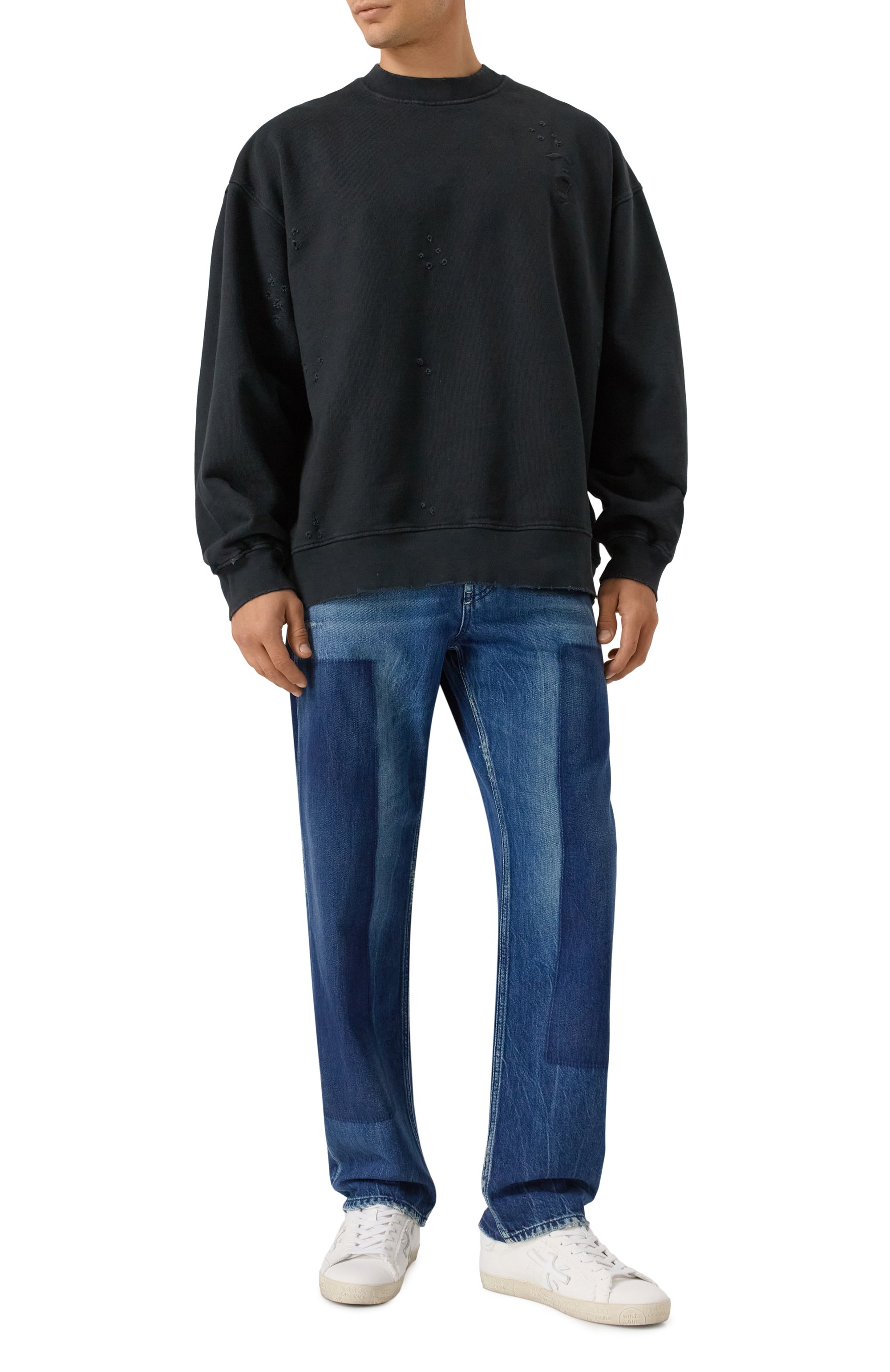 Джинсы 2024 d-macs DIESEL синего цвета по цене 33850 руб., арт. A18974/09M52, фото 2 Джинсы 2024 d-macs DIESEL, арт. A18974/09M52, фото 2