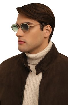 Женские солнцезащитные очки SATO EYEWEAR зеленого цвета, арт. TIMIR/S502 | Фото 3 (Региональные ограничения белый список (Axapta Mercury): Не проставлено; Нос: Не проставлено; Материал: Металл; Кросс-КТ: С/з-унисекс; Тип очков: С/з; Очки форма: Прямоугольные; Оптика Гендер: оптика-унисекс)