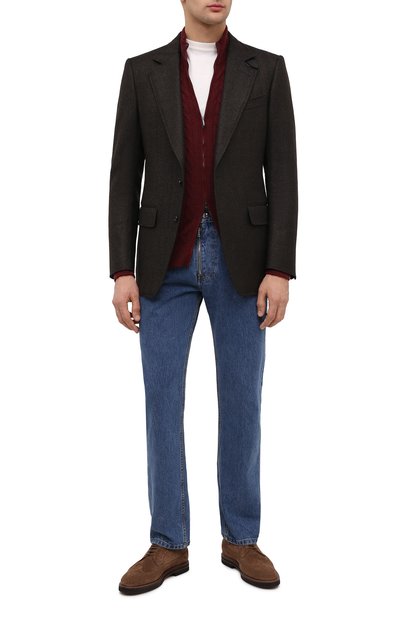 Шерстяной пиджак TOM FORD коричневого цвета по цене 387000 руб., арт. 856R02/1IMU40, фото 2 Шерстяной пиджак TOM FORD, арт. 856R02/1IMU40, фото 2