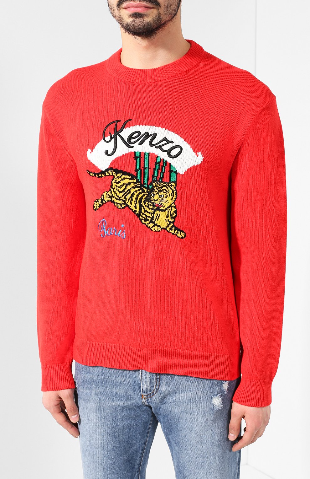 Джемпер из смеси хлопка и вискозы KENZO, арт. 5PU2573XC, фото 3