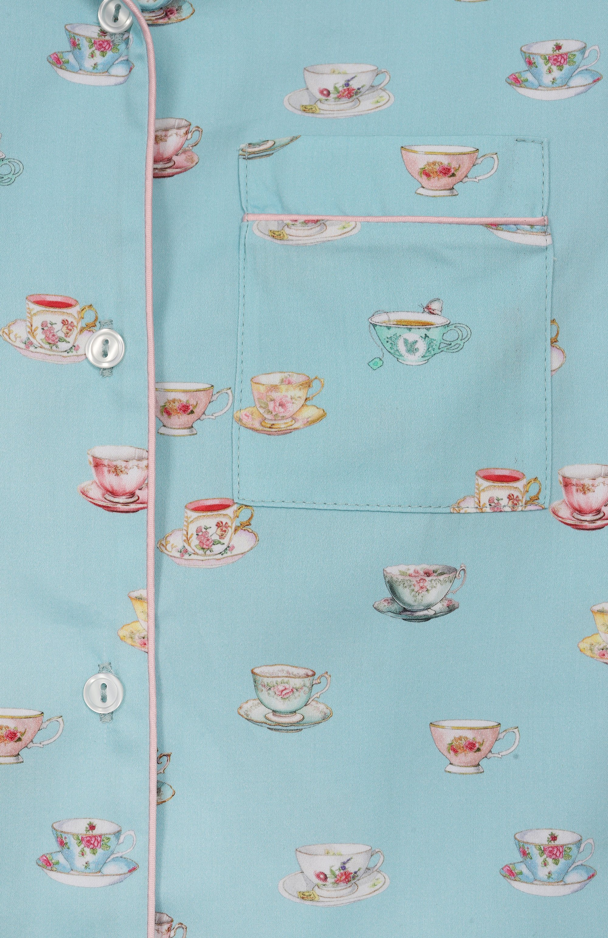 Хлопковая пижама STORY LORIS голубого цвета по цене 17400 руб., арт. 35101/8-16, фото 6 Хлопковая пижама STORY LORIS, арт. 35101/8-16, фото 6