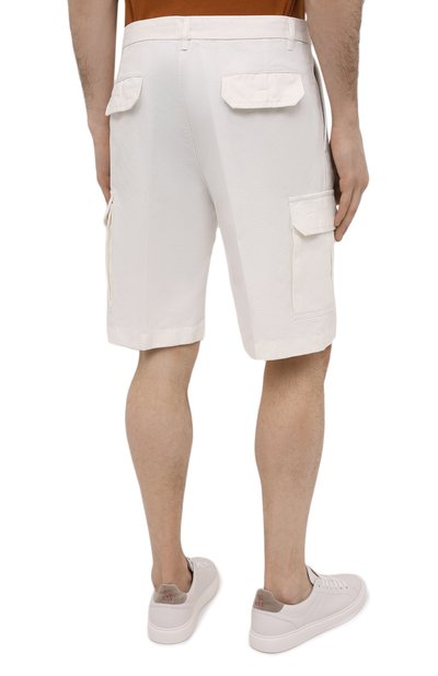 Шорты из хлопка и льна LORO PIANA, арт. FAL6339, фото 4