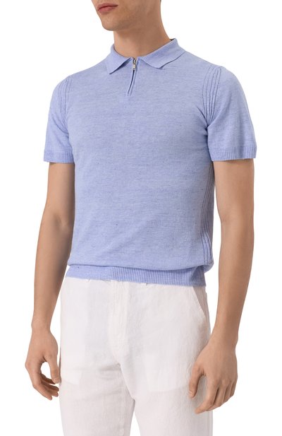 Поло изо льна и хлопка DANIELE FIESOLI, арт. DF2076, фото 3