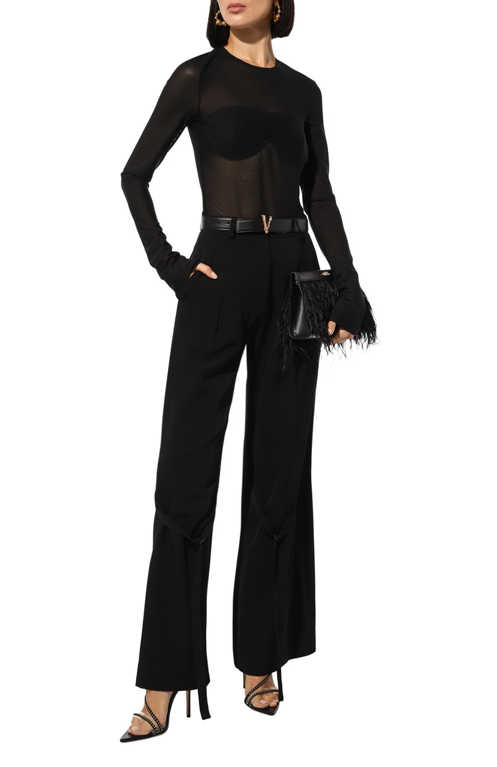 Брюки из шерсти и вискозы ISABEL BENENATO, арт. DW02F24, фото 2