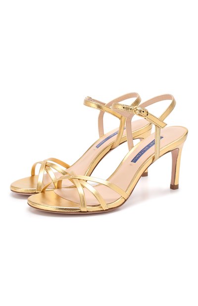 Кожаные босоножки STUART WEITZMAN, арт. STARLA 80/METALLIC NAPPA, фото 1