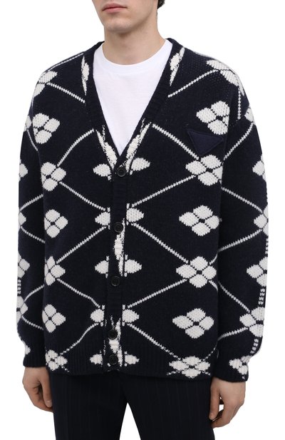 Кардиган из шерсти и кашемира PRADA, арт. UMG094-1ZNN-F057L-212, фото 3