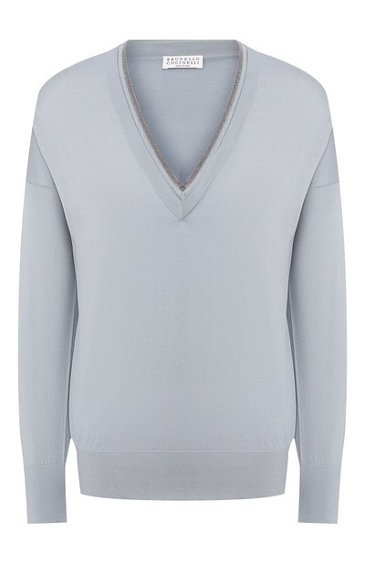 Женский хлопковый пуловер BRUNELLO CUCINELLI, арт. M8Z840402