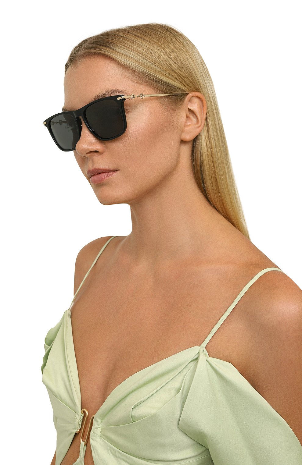 Солнцезащитные очки GUCCI черного цвета по цене 50400 руб., арт. GG0915S/648662 J0740, фото 2 Солнцезащитные очки GUCCI, арт. GG0915S/648662 J0740, фото 2