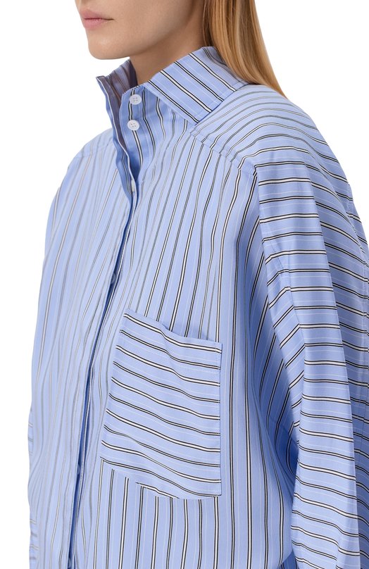 Рубашка из вискозы Iro WM18NYNN0N Голубой  WM18NYNN0N Фото 5