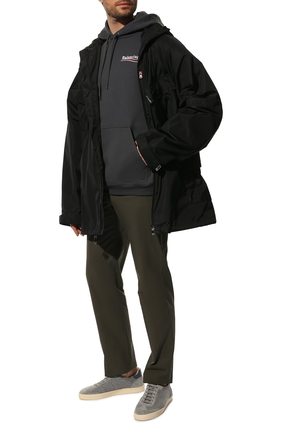 Хлопковое худи BALENCIAGA, арт. 600583/TKVI9, фото 2